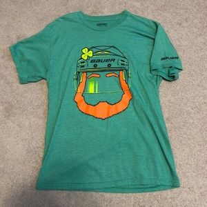 Bauer St. Patricks Green t-shirt mens size M